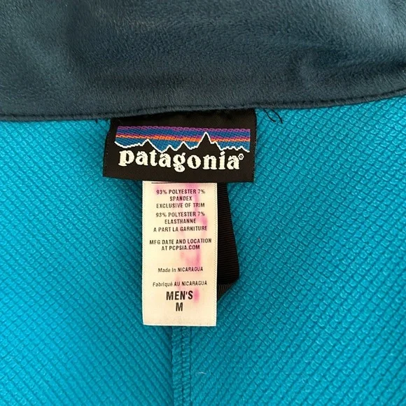 Patagonia Polartec Soft Shell Jacket Blue/Green Size M - Picture 7 of 9
